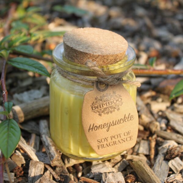 Bougie parfumée en pot de soja et chèvrefeuille- Vendu par 1 – Image 3