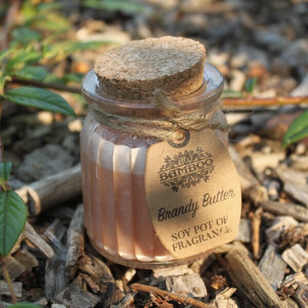 Bougie parfumée en pot de soja au beurre de brandy- Vendu par 1 – Image 3