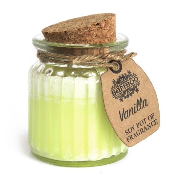 Pot de bougie parfumée vanille soja- Vendu par 1