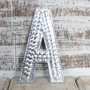 Lettres Sm Arty Aluminium - A- Vendu par 1