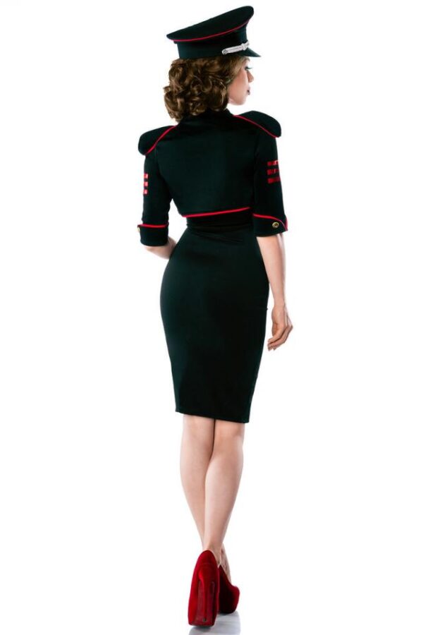 Robe militaire avec veste - noir/rouge - L-Belsira – Image 3
