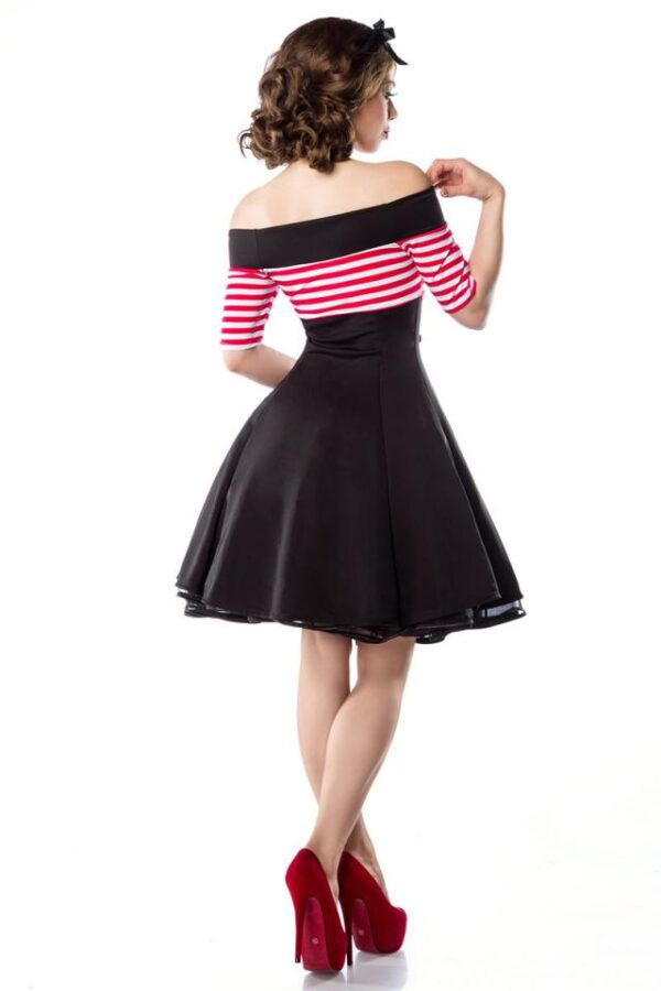 Robe Vintage - noir/rouge/blanc - XL-Belsira – Image 3