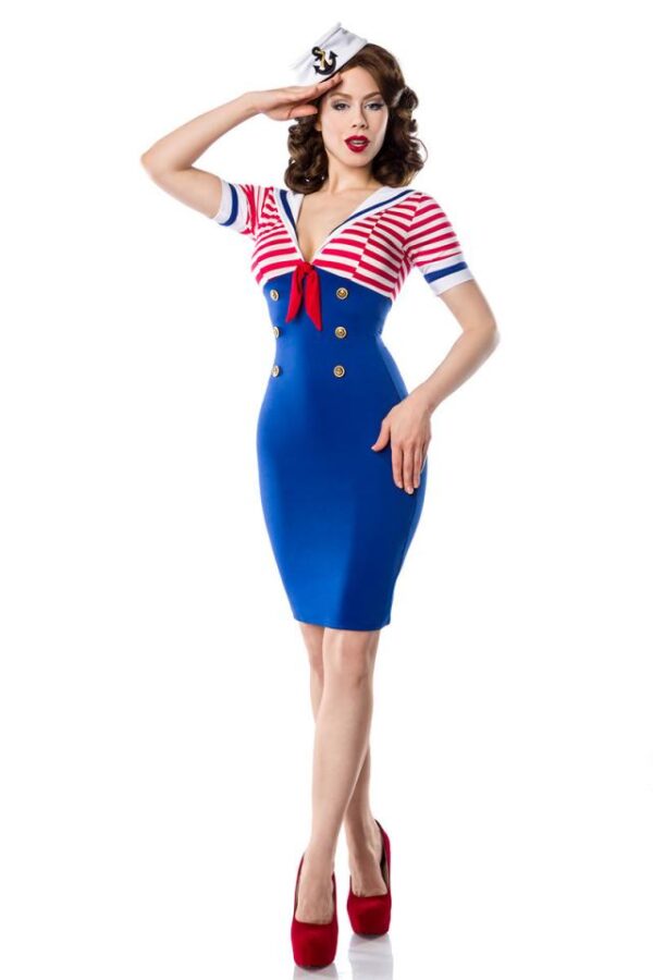 Robe Marine - bleu/rouge/blanc - S-Belsira – Image 2