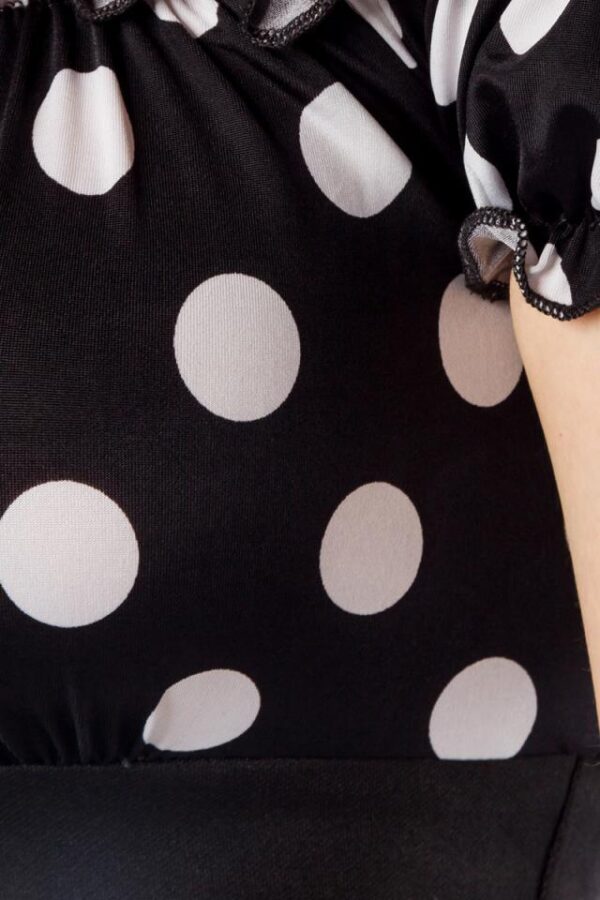 Robe crayon vintage - noir/blanc - XL-Belsira – Image 4