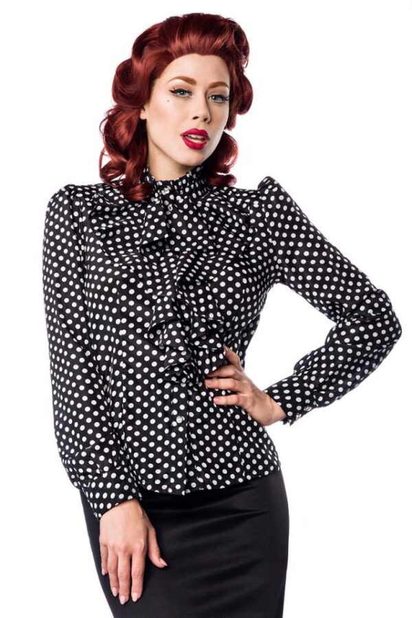 Blouse quilling - noir/blanc - XS-Belsira – Image 2
