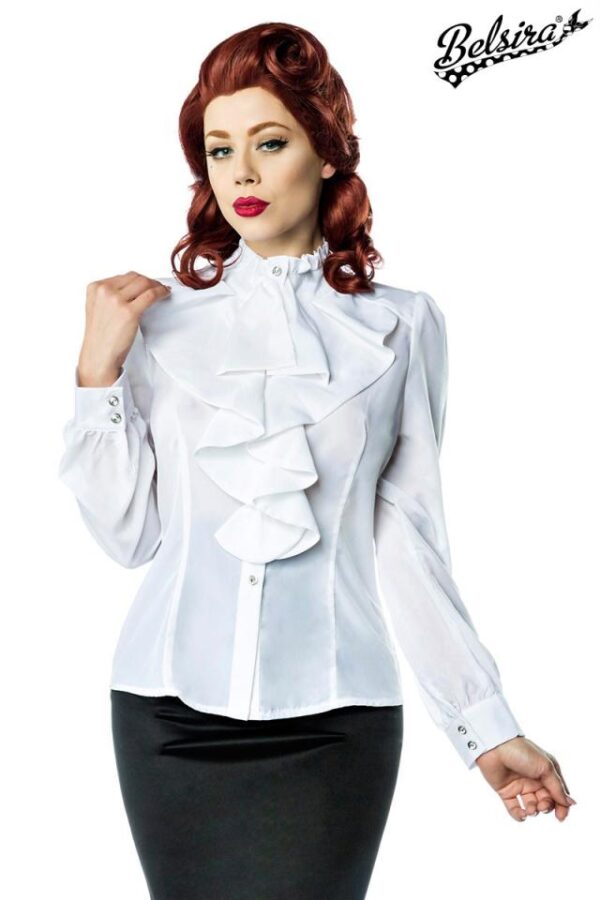 Blouse Quilling - blanc - XS-Belsira