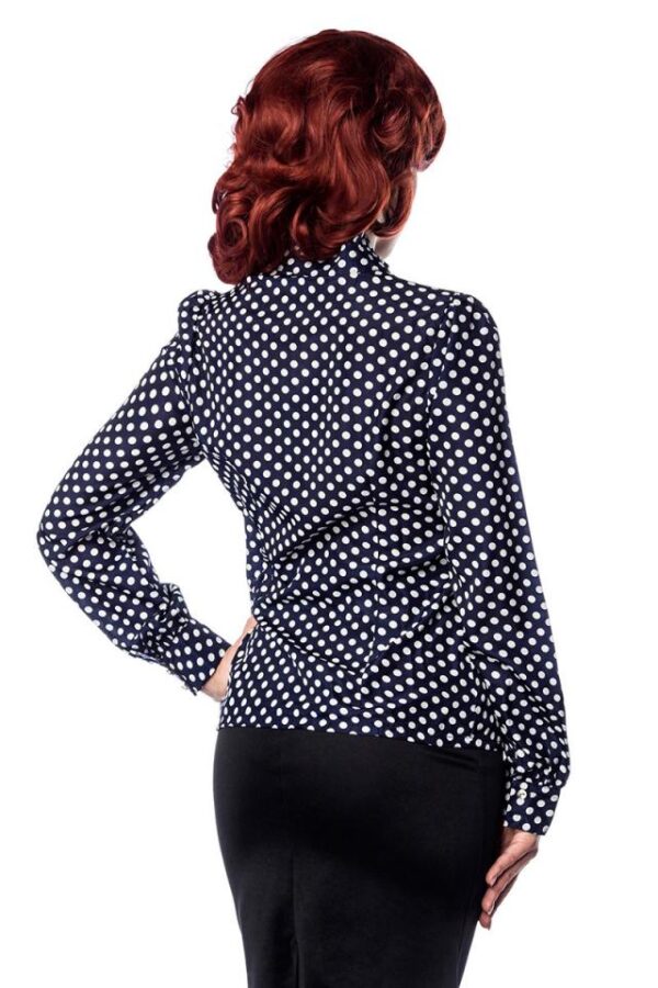 Blouse quilling - bleu/blanc - XS-Belsira – Image 4