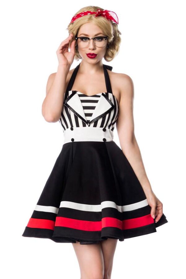 Robe tour de cou - noir/blanc - 2XL-Belsira – Image 2