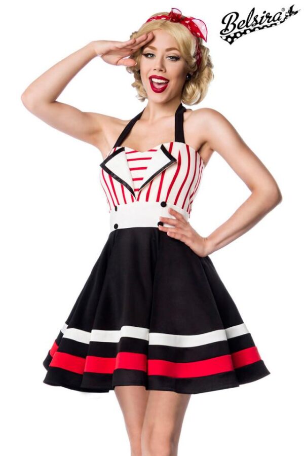 Robe tour de cou - noir/rouge/blanc - M-Belsira