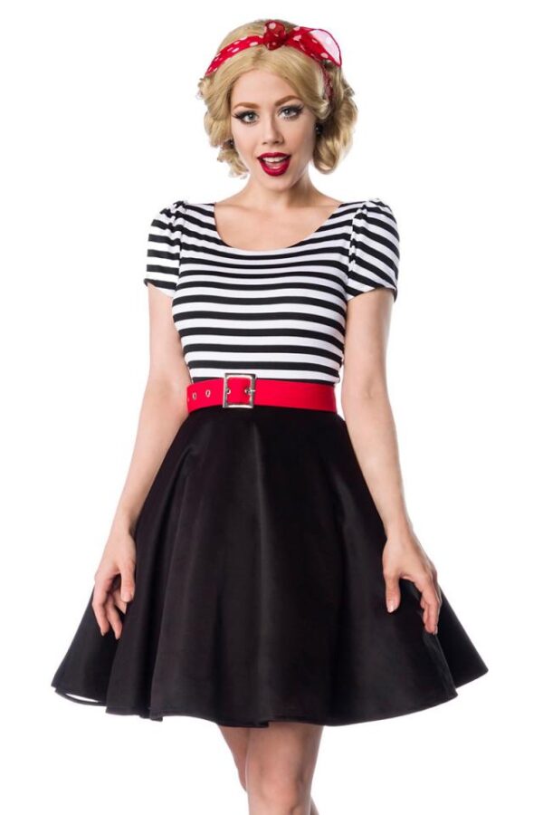 Robe en jersey - noir/blanc - 3XL-Belsira – Image 2