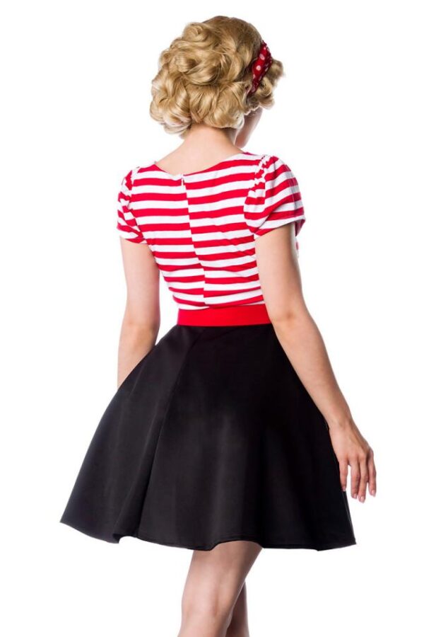 Robe en jersey - noir/blanc/rouge - S-Belsira – Image 3