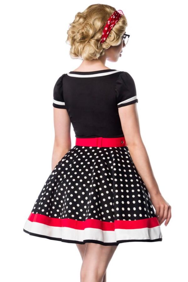 Robe avec Ceinture - noir/blanc/rouge - 3XL-Belsira – Image 3