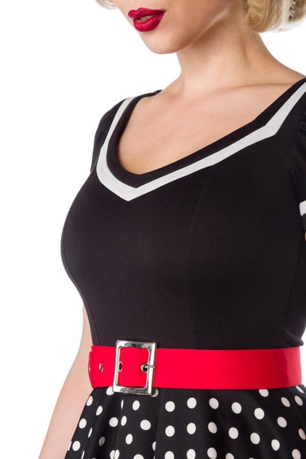 Robe avec Ceinture - noir/blanc/rouge - 3XL-Belsira – Image 4