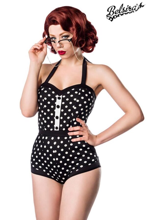 Body en jersey - noir/blanc - XS-Belsira