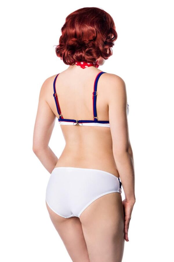 Bikini style marine - blanc/bleu/rouge - XS-Belsira – Image 3