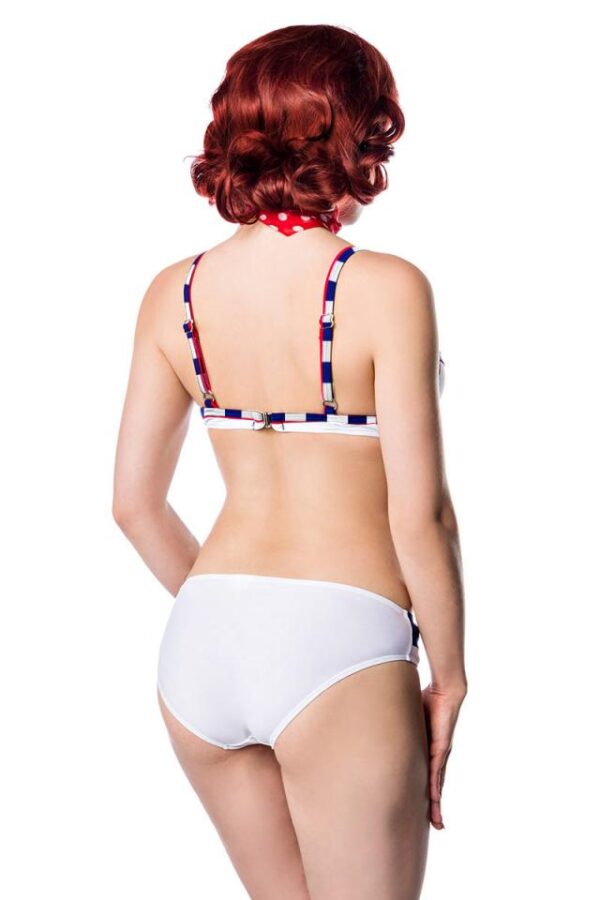 Bikini Style Marine - bleu/rouge/blanc - L-Belsira – Image 3