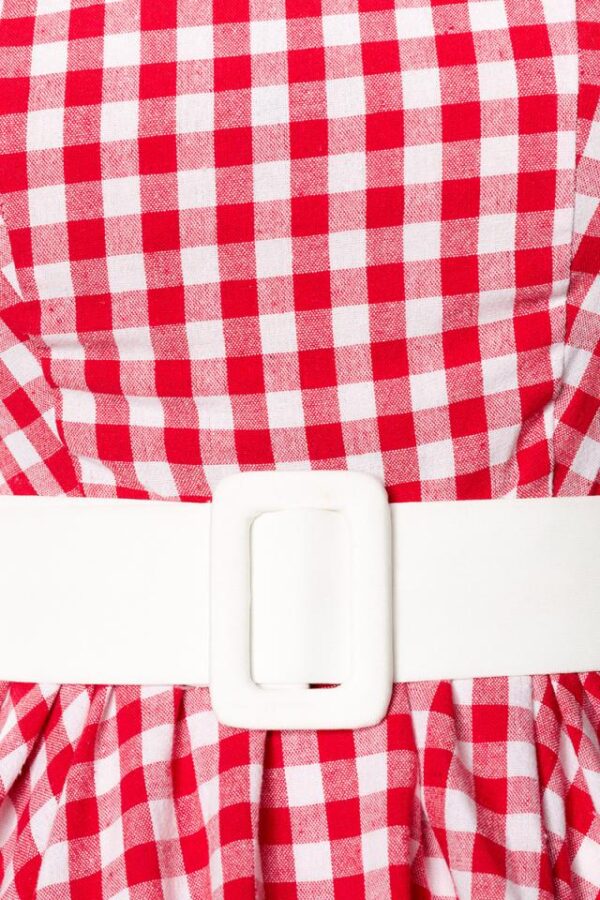 Robe à Carreaux - rouge/blanc - 2XL-Belsira – Image 4