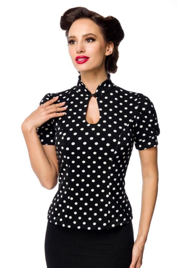 Chemise en jersey - noir/blanc - 4XL-Belsira – Image 2