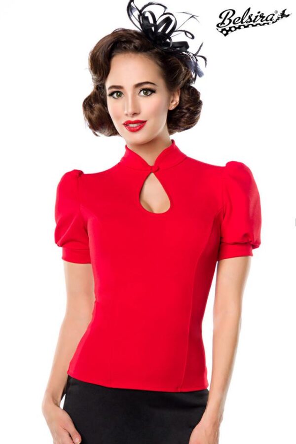 Chemise en jersey - rouge - XXS-Belsira