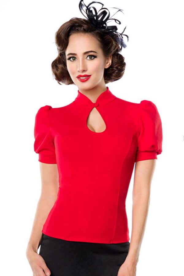 Chemise en jersey - rouge - XXS-Belsira – Image 2