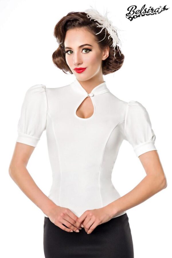Chemise en jersey - blanc - 2XL-Belsira
