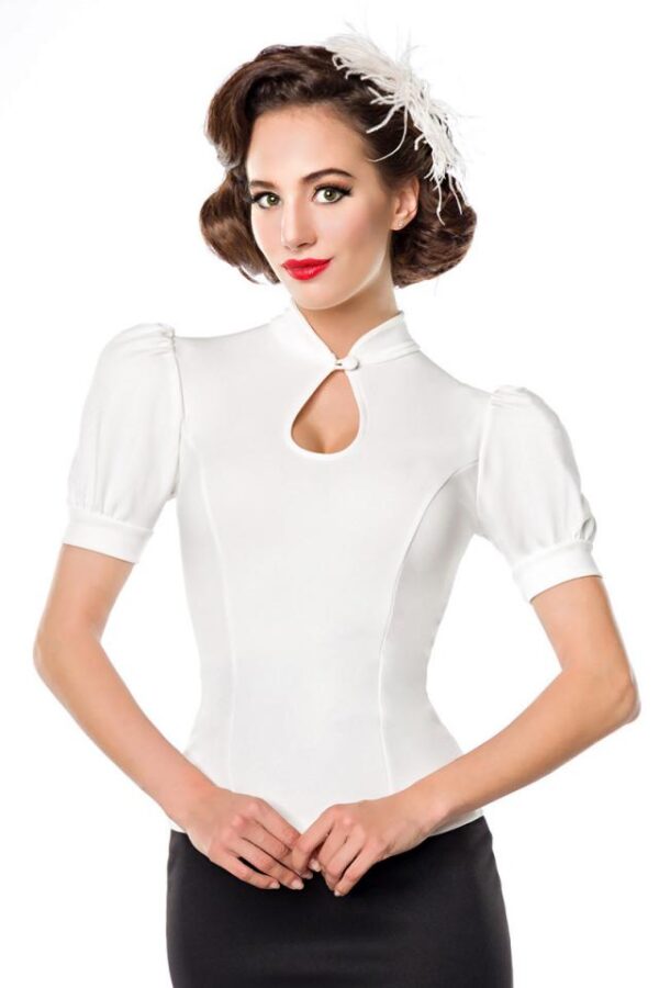 Chemise en jersey - blanc - 2XL-Belsira – Image 2