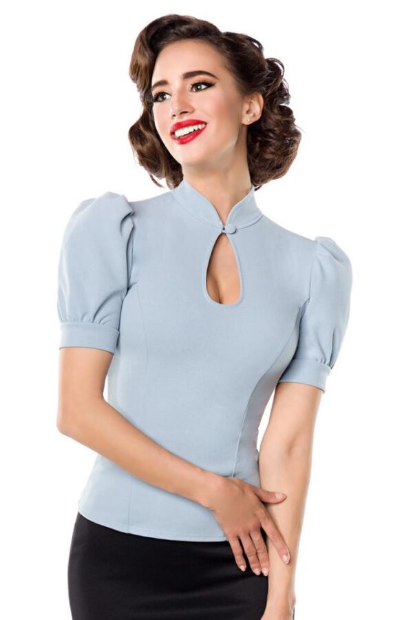 Chemise en jersey - bleu clair - 2XL-Belsira – Image 2
