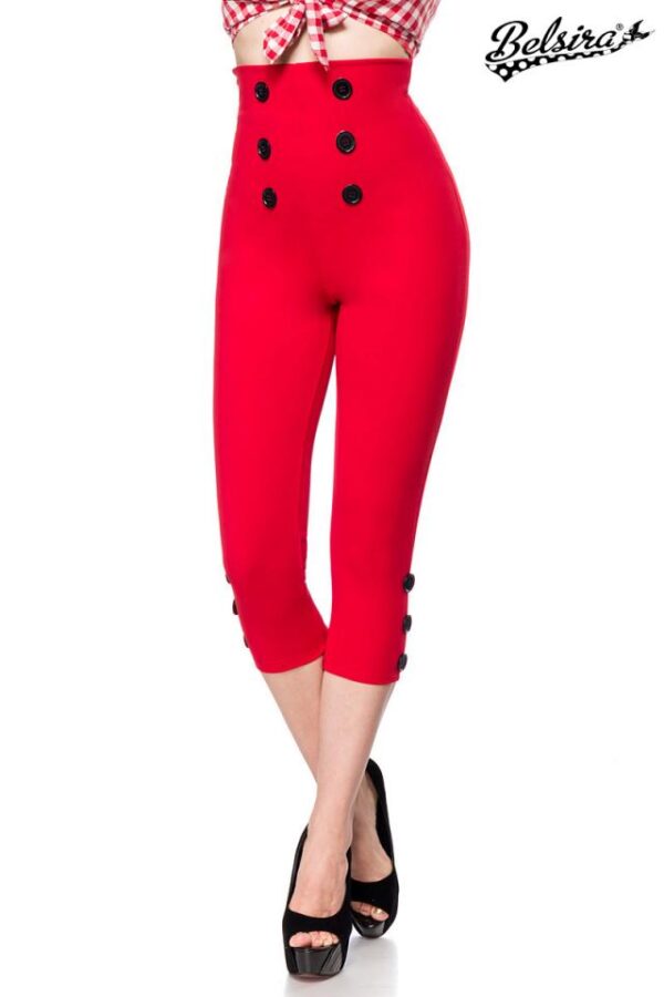 Pantalon Capri - rouge - 2XL-Belsira