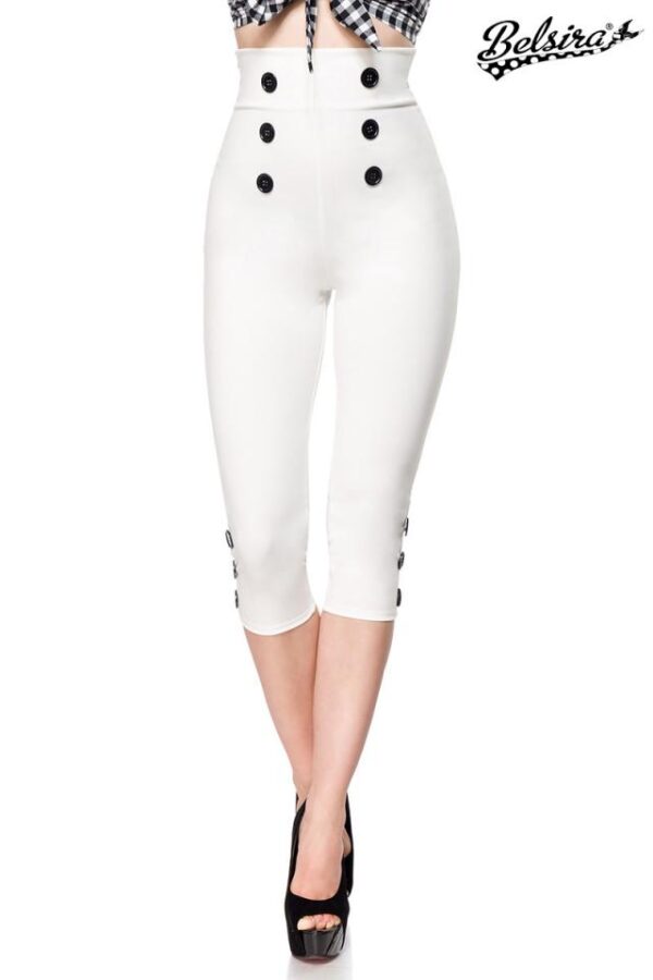 Pantalon Capri - blanc - 3XL-Belsira