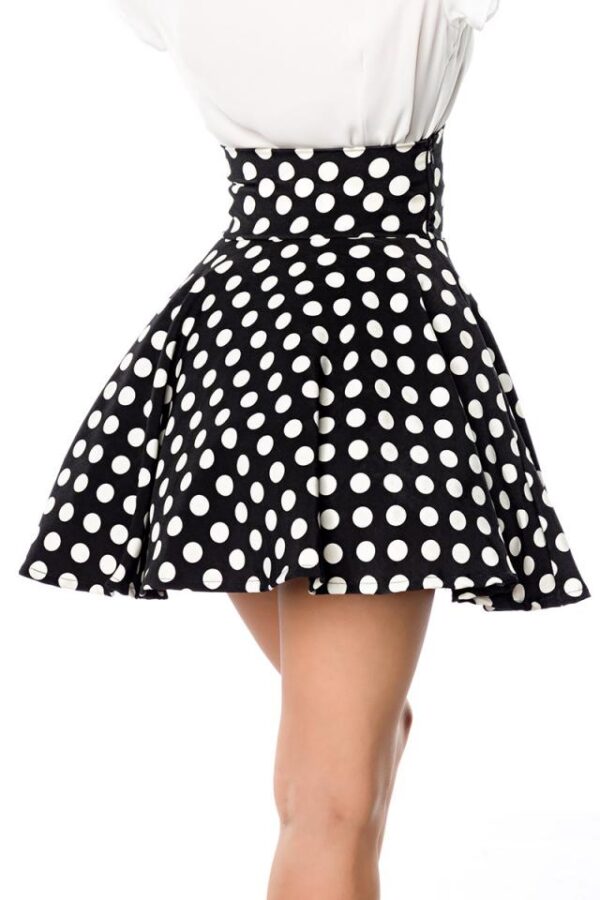 Jupe trapèze courte - noir/blanc - 2XL-Belsira – Image 4