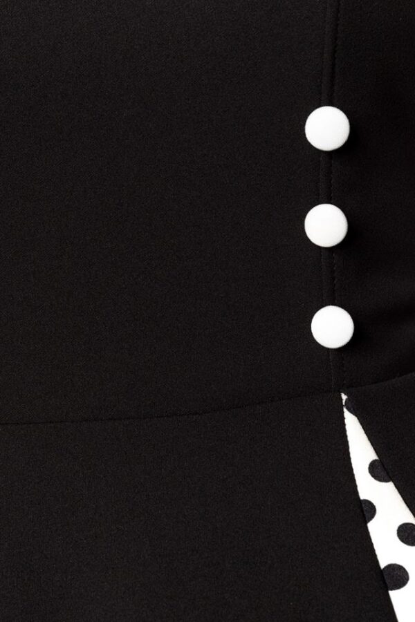 Robe Vintage avec Boléro - noir/blanc - L-Belsira – Image 4