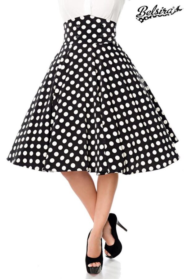 Jupe Cercle - noir/blanc - L-Belsira