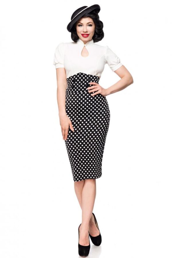 Jupe crayon - noir/blanc - M-Belsira – Image 2