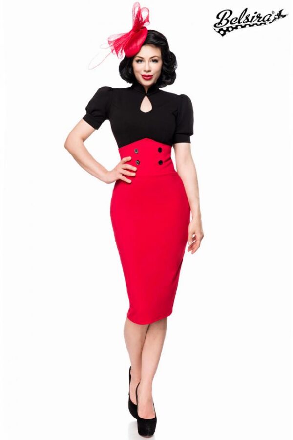 Jupe crayon - rouge - XS-Belsira