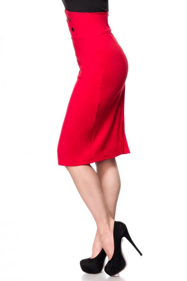 Jupe crayon - rouge - XS-Belsira – Image 4