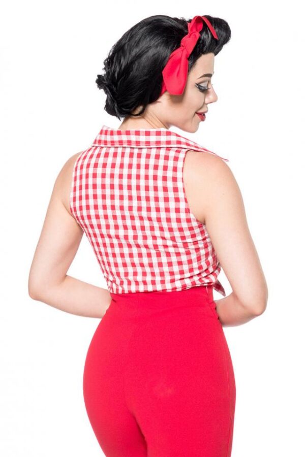 Chemise à carreaux - rouge/blanc - XXS-Belsira – Image 4