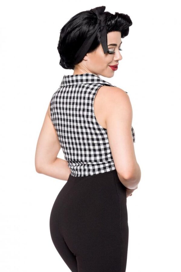 Chemise à carreaux - noir/blanc - 3XL-Belsira – Image 4