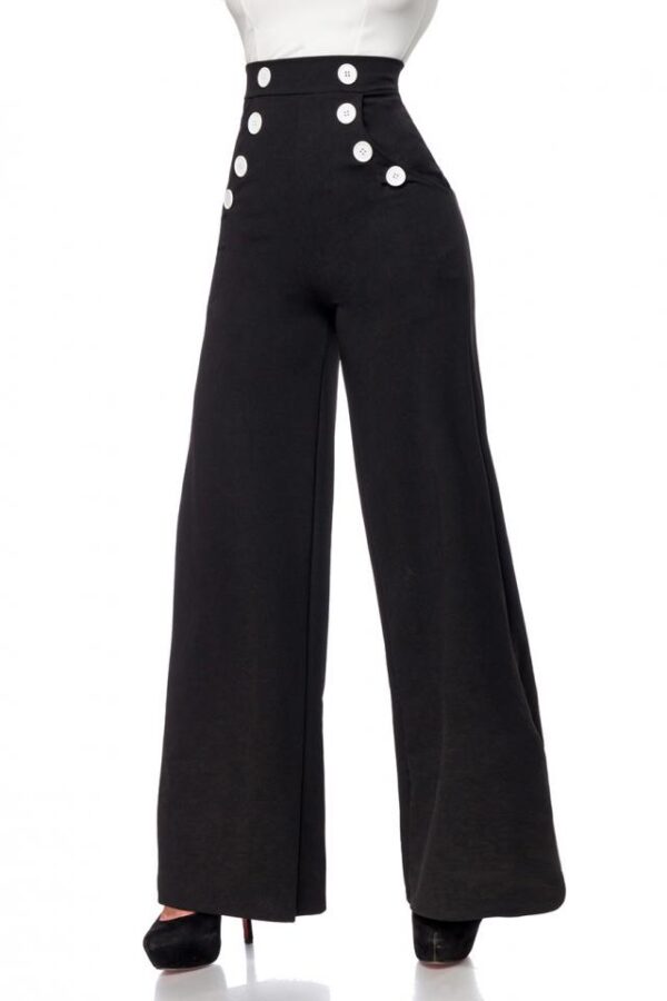 Pantalon Marlene - noir/blanc - XXS-Belsira – Image 3