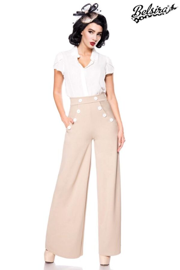 Pantalon Marlène - beige - 2XL-Belsira