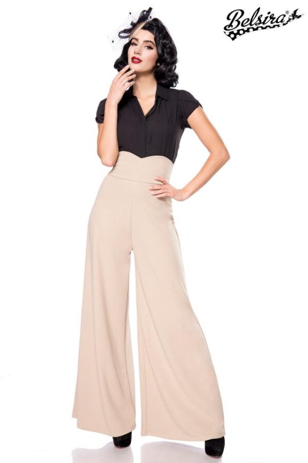 Pantalon Marlène - beige - 2XL-Belsira