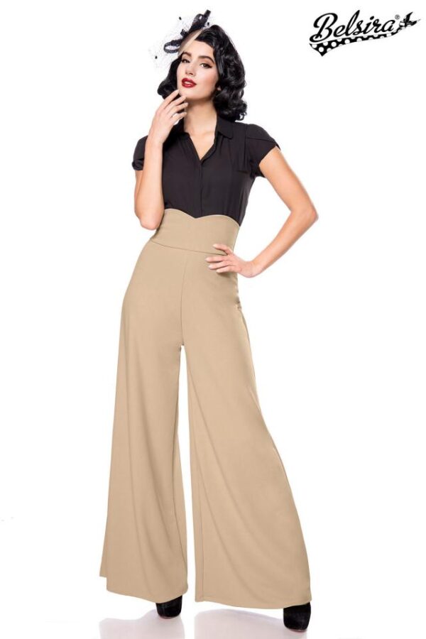 Pantalon Marlène - camel - L-Belsira