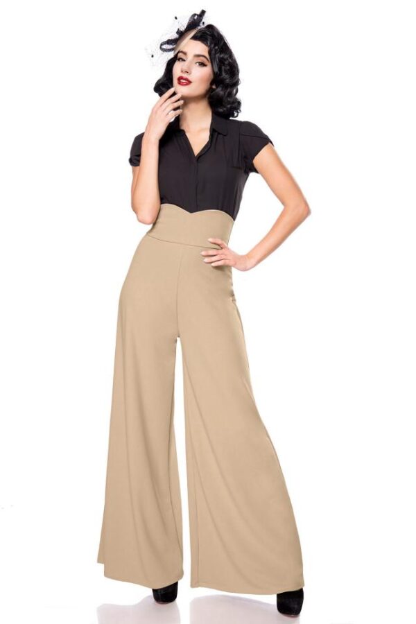 Pantalon Marlène - camel - L-Belsira – Image 2