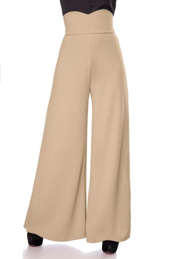 Pantalon Marlène - camel - L-Belsira – Image 3