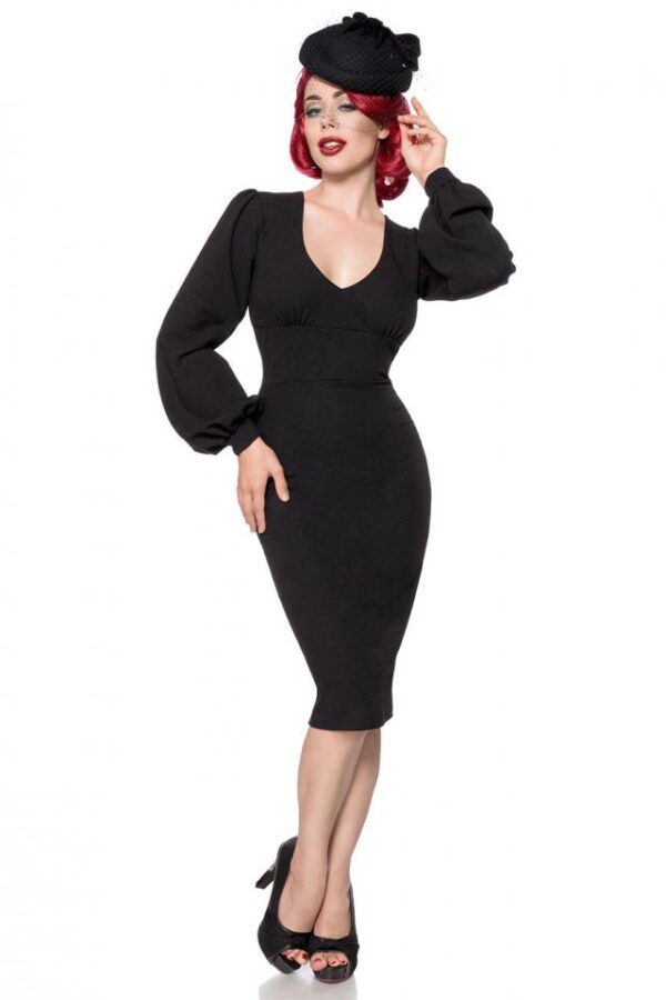Robe Rétro - noir - L-Belsira – Image 2