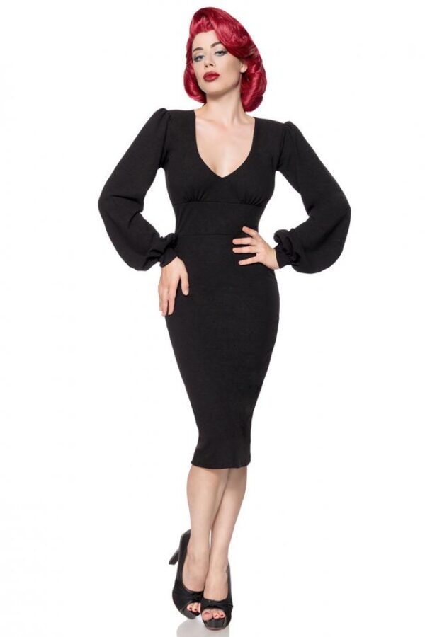 Robe Rétro - noir - L-Belsira – Image 3