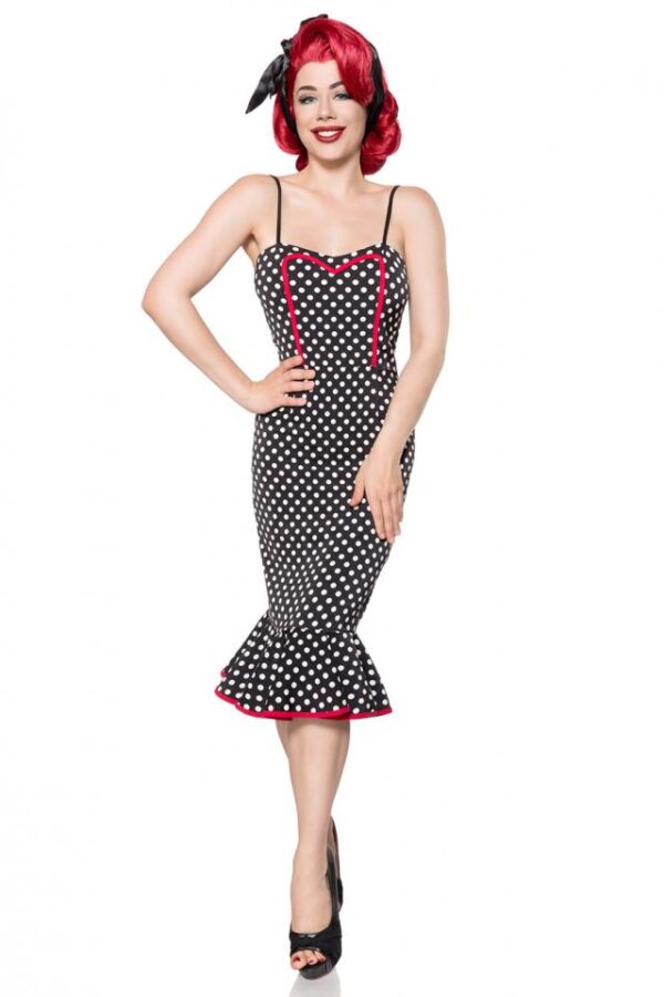 Robe Rétro - noir/blanc - 3XL-Belsira – Image 2