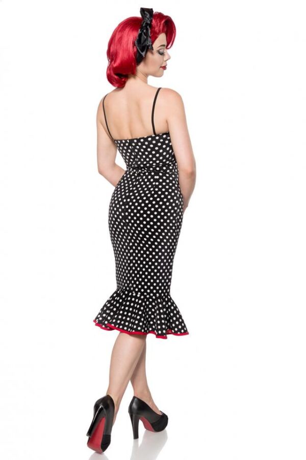 Robe Rétro - noir/blanc - 3XL-Belsira – Image 3