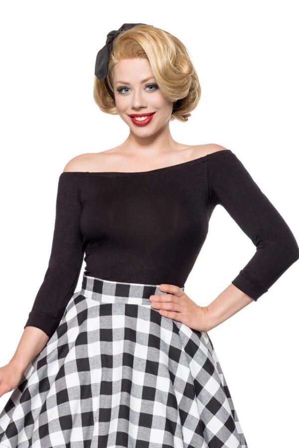 Chemise rétro sans bretelles - noir - XL-Belsira – Image 2