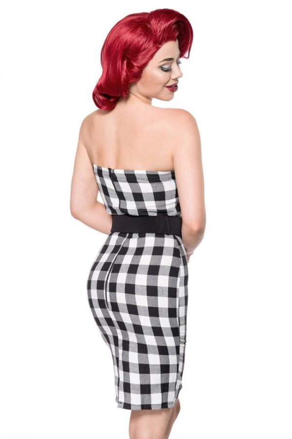 Robe à carreaux - noir/blanc - L-Belsira – Image 3