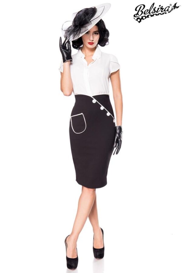 Jupe Crayon - noir - 4XL-Belsira